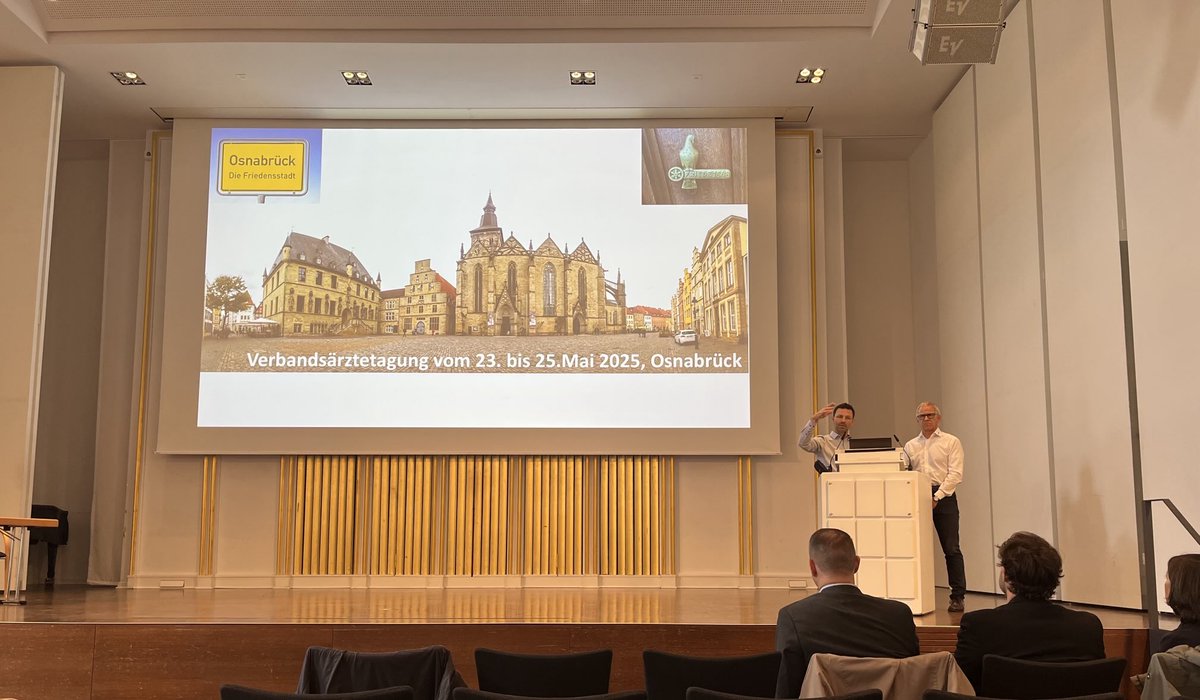 Happy to present our research projects on prevention of sports injuries at the Verbandsärztetreffen organized by Casper Grim and Martin Engelhardt in Osnabrück 😎🤗🌼