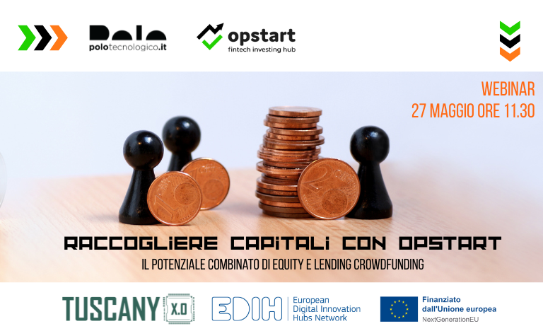 Hai una startup o una PMI innovativa?
Martedì 27 maggio alle ore 11.30 partecipa al webinar organizzato da <a href="/PoloNavacchio/">Polo Tecnologico</a> in collaborazione con Opstart Fintech Hub per scoprire come sfruttare le potenzialità del #crowdfunding.
👉tuscanyx.eu/2025/05/20/web…
