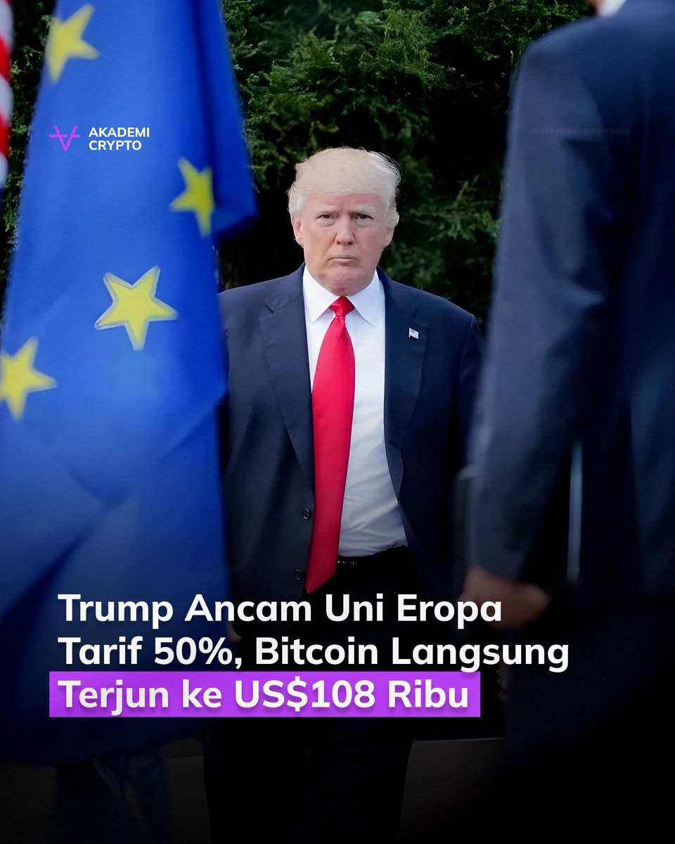 UPDATE 🚨 Presiden Amerika Serikat (AS) Donald Trump mengancam Uni Eropa  dengan tarif sebesar 50% akibat perlawanannya terhadap kebijakan AS. Tarif  ini akan diterapkan pada hari Minggu, 1 Juni 2025.