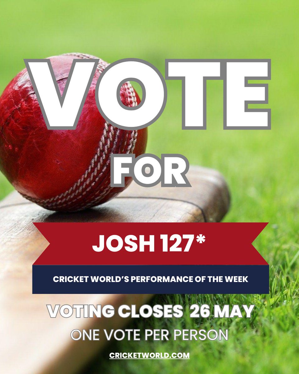 RGSHWSport's tweet image. Yr 10 student Josh is nominated for a Cricket World Performance of the Week and is currently in 2nd place on votes!  Get your vote in before 26 May:
cricketworld.com/cricket-worlds…

@Cricket_World @rgshw @beaconsfieldcc 
#cricket #performanceoftheweek #TheRGSHWWay