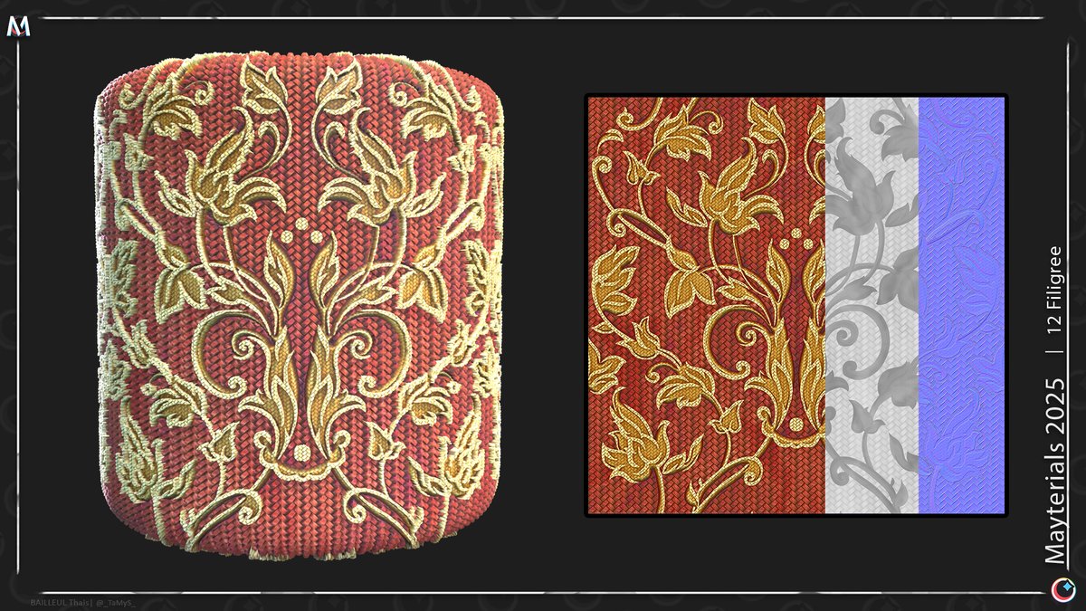 #Mayterials 12 - Filigree
First time making fabric on Designer 🫠
#Mayterials2025 <a href="/TheClubDiscord/">The Club</a>