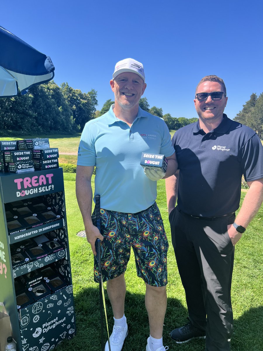Planet Doughnut (@planet_doughnut) on Twitter photo Last week, we had the pleasure of hosting a 'Pitch The Doughnut' competition at 'The <a href="/miketindall13/">Mike Tindall</a> Charity Golf Day'🏌️
The legend himself even had a go at our challenge!
.
.
.
#PlanetDoughnut #MikeTindall #Doughnuts Last week, we had the pleasure of hosting a 'Pitch The Doughnut' competition at 'The <a href="/miketindall13/">Mike Tindall</a> Charity Golf Day'🏌️
The legend himself even had a go at our challenge!
.
.
.
#PlanetDoughnut #MikeTindall #Doughnuts