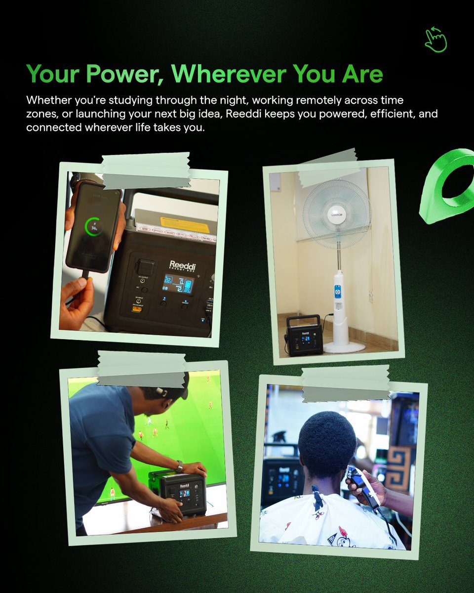 reeddi's tweet image. Tired of NEPA’s hide and seek?⚡
The Reeddi Energy Box is your smart solution for everyday power needs. 

🔋 Power your TV, fan, laptop &amp;amp; more
🎒 Portable &amp;amp; eco-friendly
🏠 Perfect for homes &amp;amp; small businesses

📞 Call +234 812 129 5930 | DM to order now!
#Reeddi #PowerMadeSimple