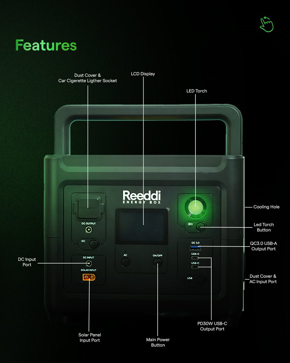 reeddi's tweet image. Tired of NEPA’s hide and seek?⚡
The Reeddi Energy Box is your smart solution for everyday power needs. 

🔋 Power your TV, fan, laptop &amp;amp; more
🎒 Portable &amp;amp; eco-friendly
🏠 Perfect for homes &amp;amp; small businesses

📞 Call +234 812 129 5930 | DM to order now!
#Reeddi #PowerMadeSimple