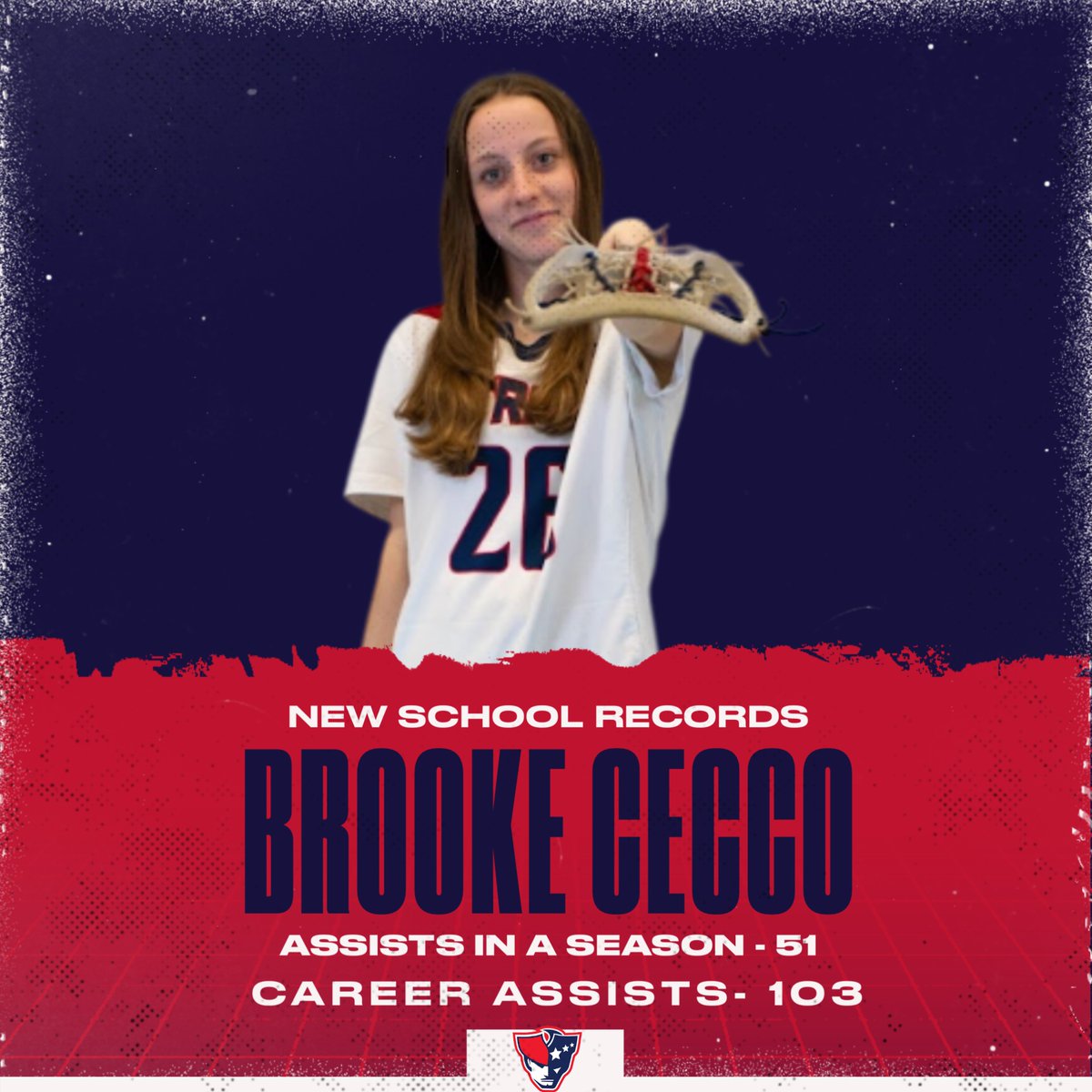 🚨New School Record! Junior Brooke Cecco now has the records for assists in the season and career assists! She has one more season to add to her career assist record.