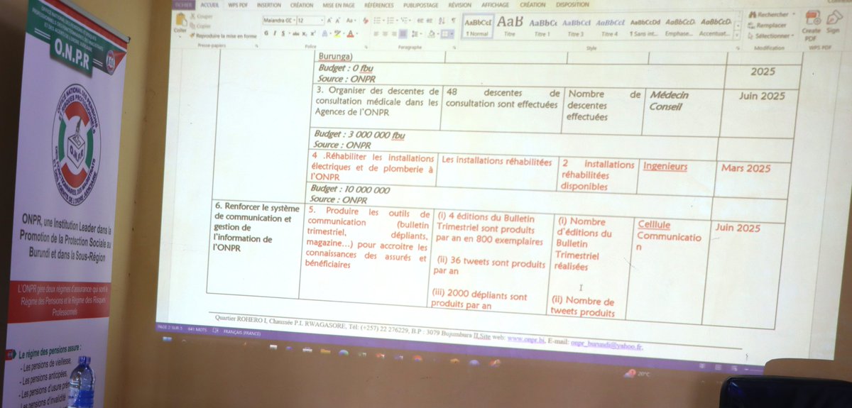 #Burundi #OnprInnovation Etat des lieux de l'organisation des retraités par Commune est l'un des pts du jour figuraient sur l'Agenda de la réunion du Conseil des cadres de ce vendredi,23/5/2025 dirigé par le DG de l'#ONPR <a href="/anastase_jean/">Hicuburundi Jean Anastase</a> aux enceintes de l'office.
