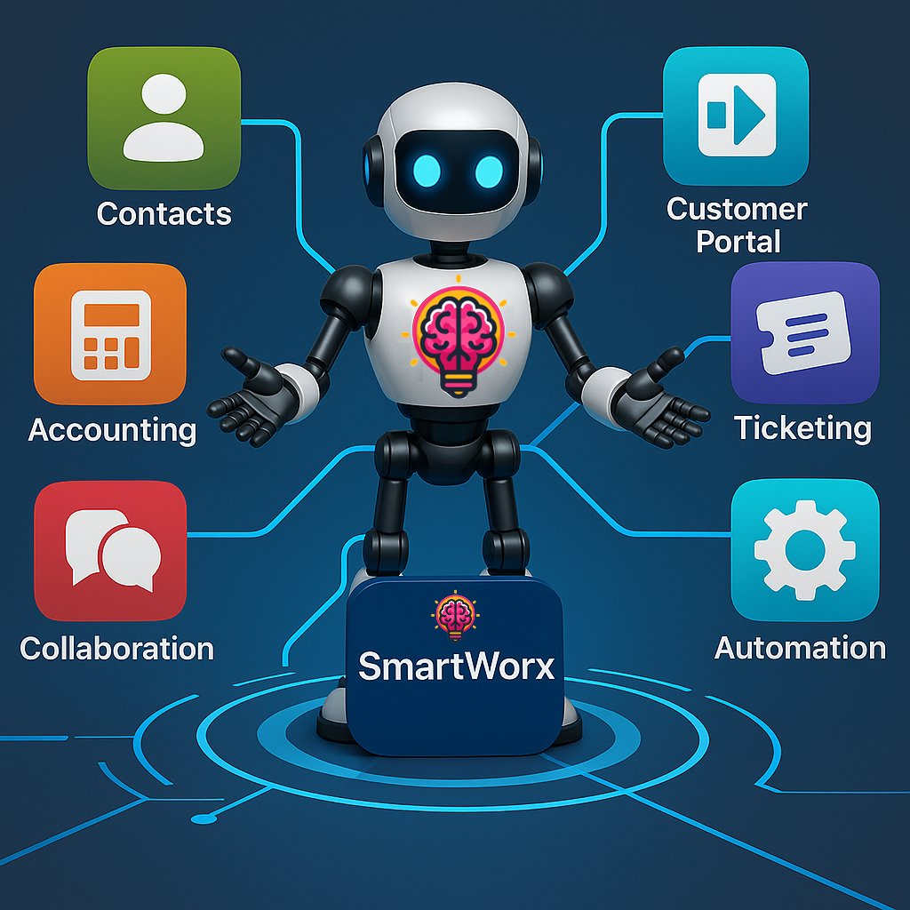 SmartWorxAI's tweet photo. Why is it still so hard for software systems to talk to each other?

Why does connecting software still take developers, middleware, and workarounds—just to move a few fields of data?

Imagine a world where:

✅ Applications speak the same “language” by default
✅ Systems built by different teams still work together
✅ Business logic is portable—not locked inside a specific tool

That’s the world SmartWorx is being built for.

Whether you start with one SmartWorx app or many—
Whether you're connecting to outside systems or staying fully inside the platform—
Whether you’re one team or five agencies working together—

SmartWorx is designed to remove the friction.

Stay tuned.

📣 https://t.co/UhfW0syOuN

#SmartWorx #Interoperability #NoCode #AI #ERP #DataFlow #Startup #PromptToPlatform #API