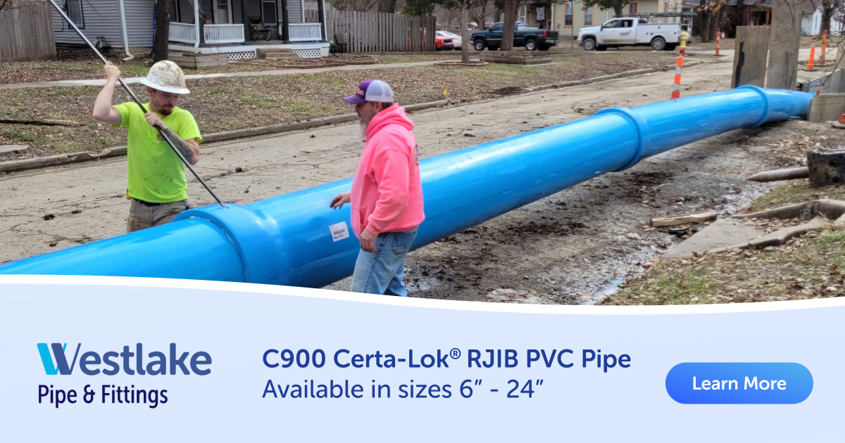 The @westlakepipeC900 Certa-Lok® RJIB PVC Pipe utilizes a corrosion-resistant spline aligned with precision machined grooves to create a bi-directionally restrained joint that can be assembled in minutes. westlakepipe.com/product-famili…
#trenchlesstechnology #sponsoredpost