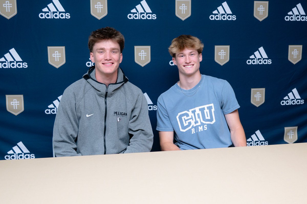 CAEaglesSports's tweet image. Our senior student-athletes are graduating today! Congratulations to 5 of them who have signed to play their sport at the next level:
Noah Hatley ⚾️ Caldwell CC
Ayden Edwards 🏈 Carson-Newman
Gray Madeira 🏀 CIU
Jake Benham 🏀 Milligan
Icare Bakadisula 🏀 Georgetown College