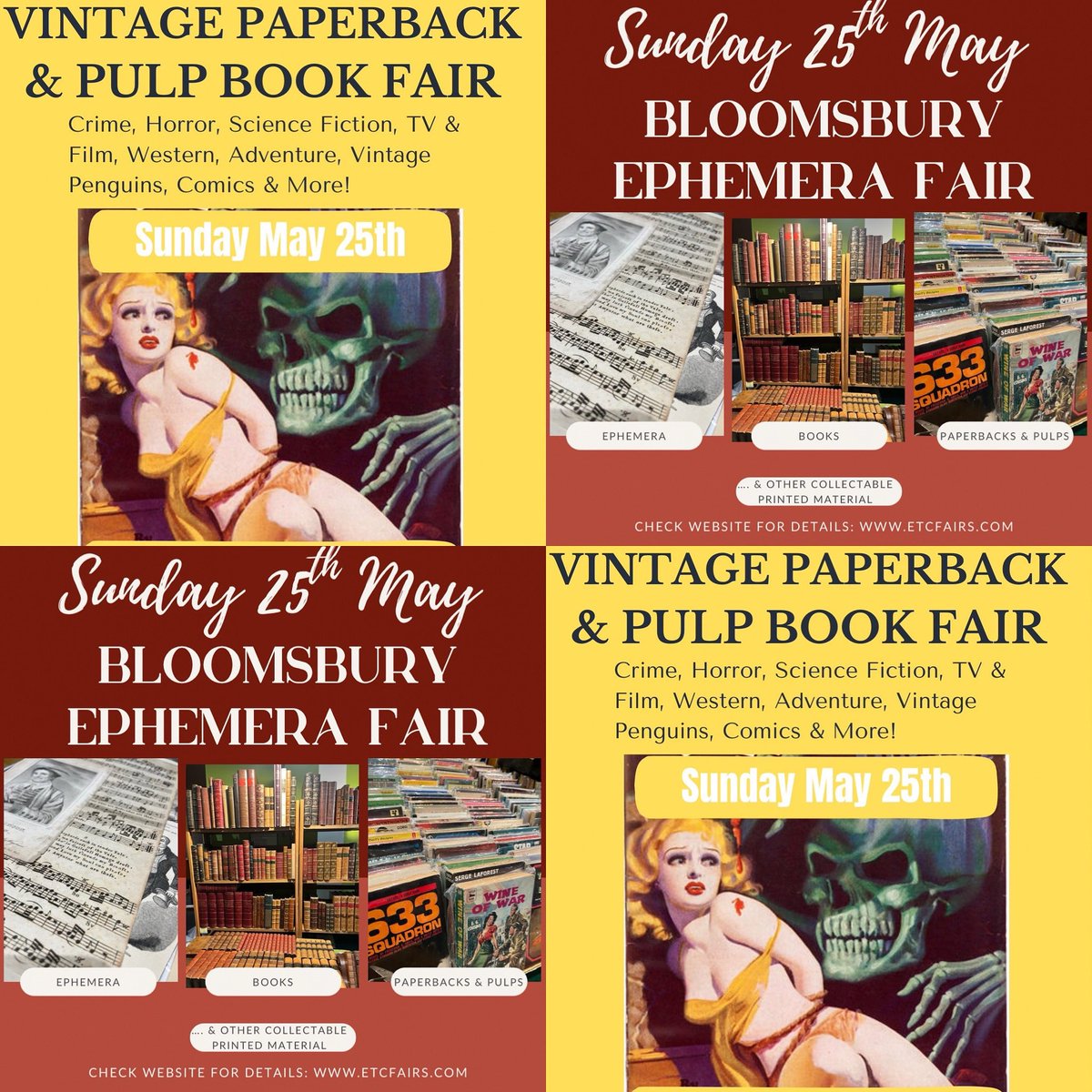 Two fairs, one venue! Admission £3 (cash only) ope. 9.30-3pm, do come along and see us!