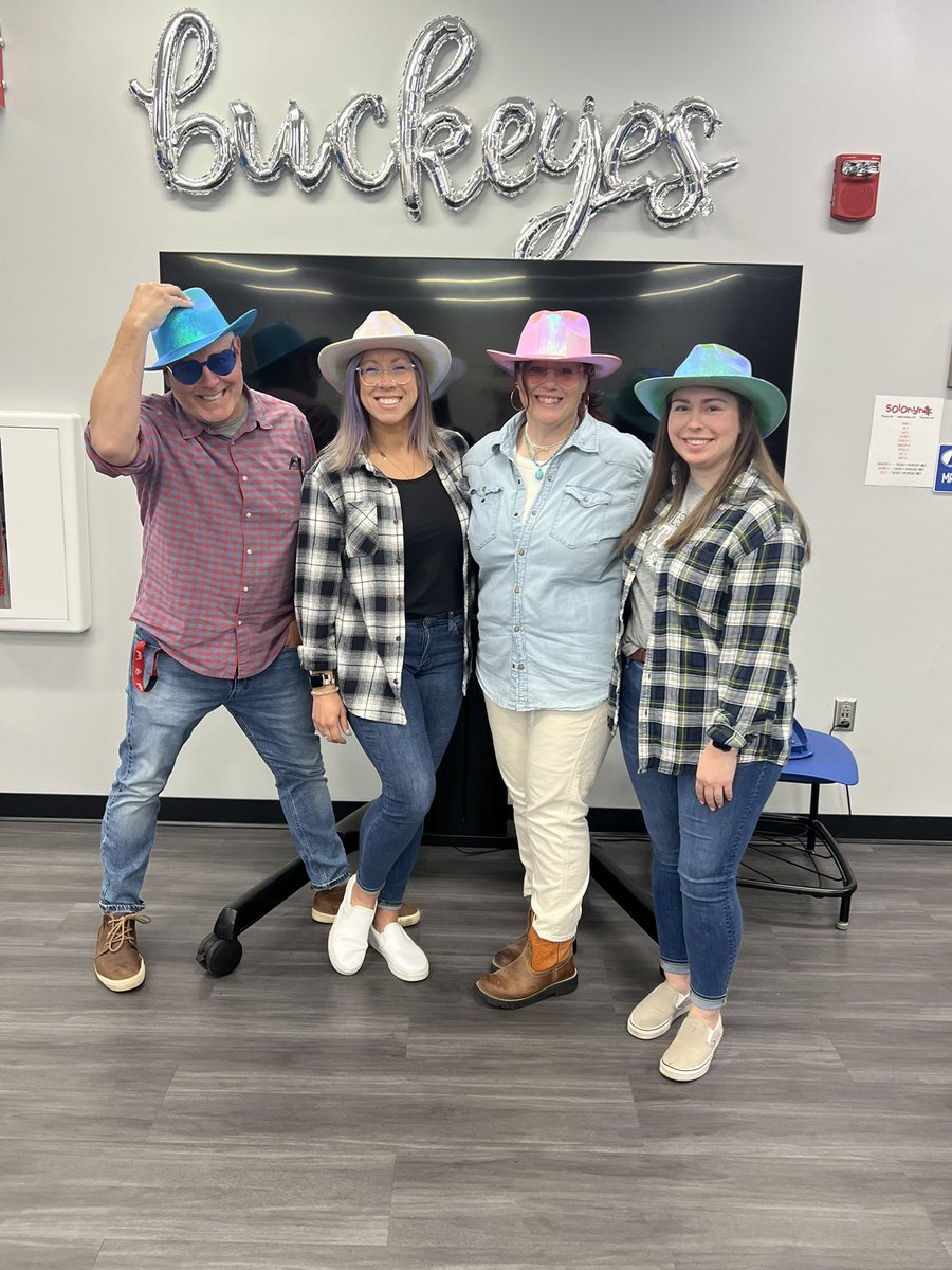 Leah Solonyna (@mrs_solonyna) on Twitter photo Closing out this week with - Y - Ya’ll Excited for Summer?! Dressed in our best western gear, wranglin’ grades and good vibes only! 🤠 #happinessisbeingaBuckeye #saddleup <a href="/BMSSharosky/">BMSSharosky</a> Closing out this week with - Y - Ya’ll Excited for Summer?! Dressed in our best western gear, wranglin’ grades and good vibes only! 🤠 #happinessisbeingaBuckeye #saddleup <a href="/BMSSharosky/">BMSSharosky</a>