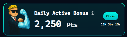 Week 1 of my Road to Virgen on Virtuals 🫡

Did a lot of experimenting on how to get more points:

- Stake Virtuals (veVIRTUAL Pts) 
- Genesis launch trading volume
- Staking qualified agents
- Kaito yapping

Market buying VIRGEN on launch seems to have given me my most