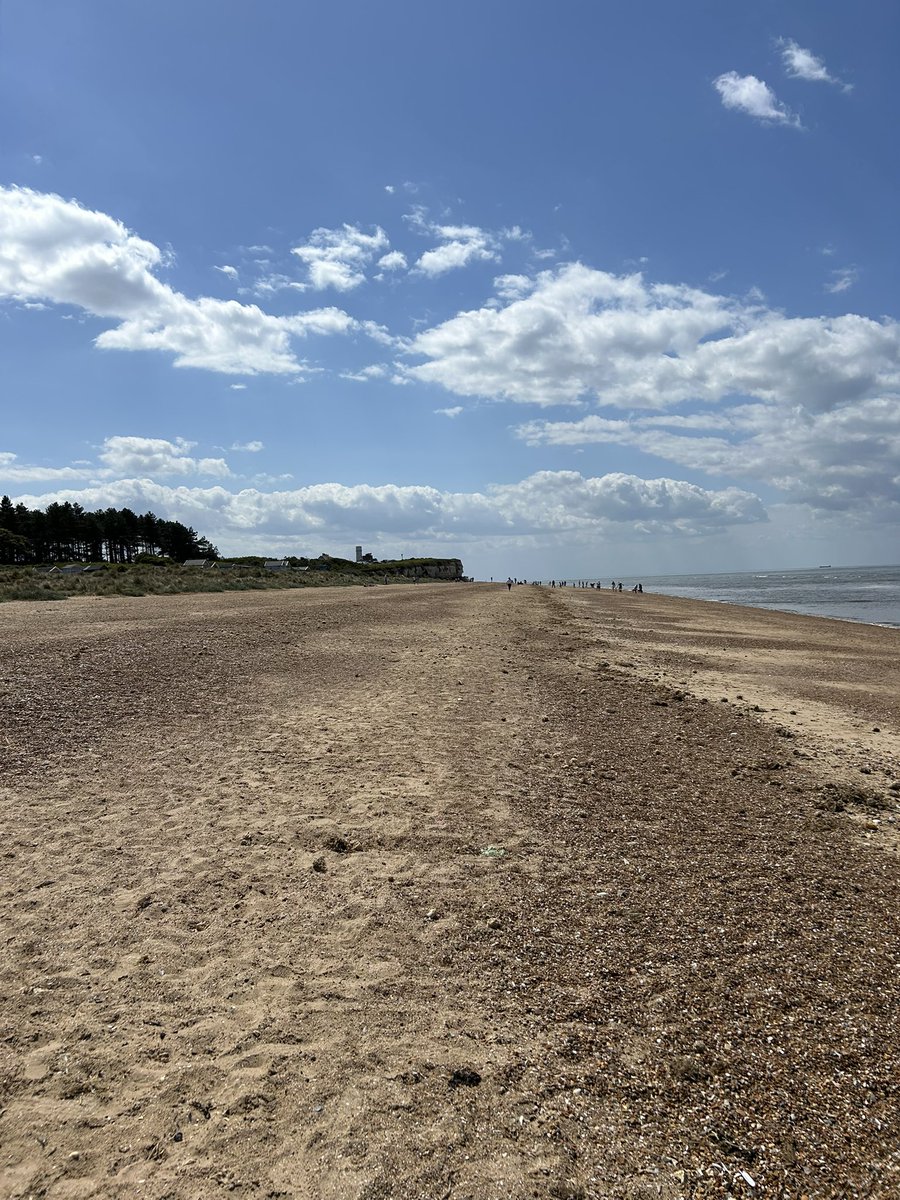 A blissful warm sun kissed Old Hunstanton Beach this afternoon…
