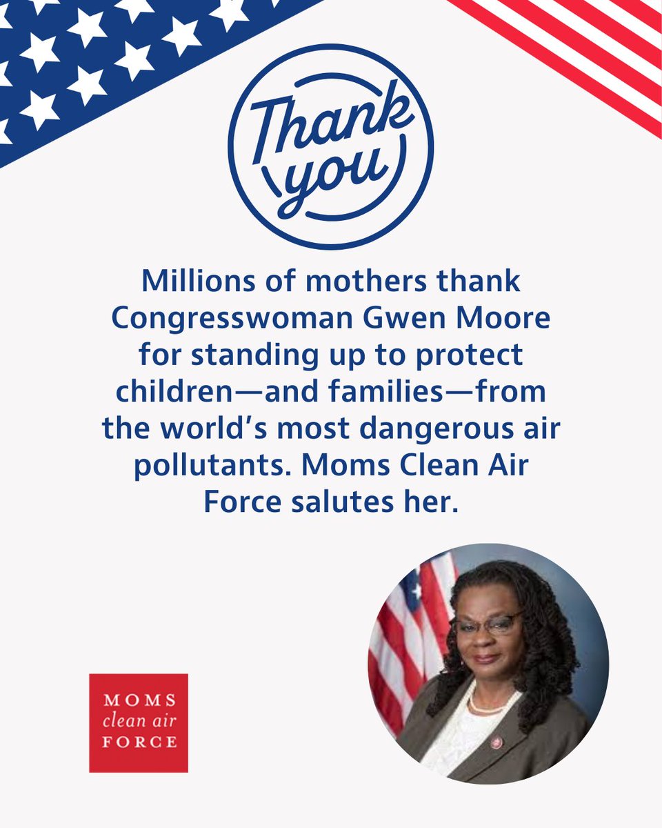 The U.S. House passed (216-212) a Congressional Review Act resolution that removes protections on 7 of the world’s most dangerous &amp; deadly pollutants for 1,800 of the nation’s worst industrial polluters. Moms thank <a href="/RepGwenMoore/">Rep. Gwen Moore</a> for voting against this devastating blow to the