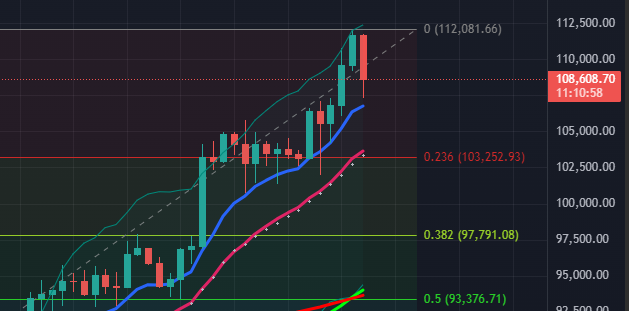 BTC having a decent little pull-back today. IMHO should continue into the weekend and possibly touch/bounce off resistance at $102k before we see more buying pressure. Are you in? Or is BTC just the buy/sell indicator for your ALT addiction?
