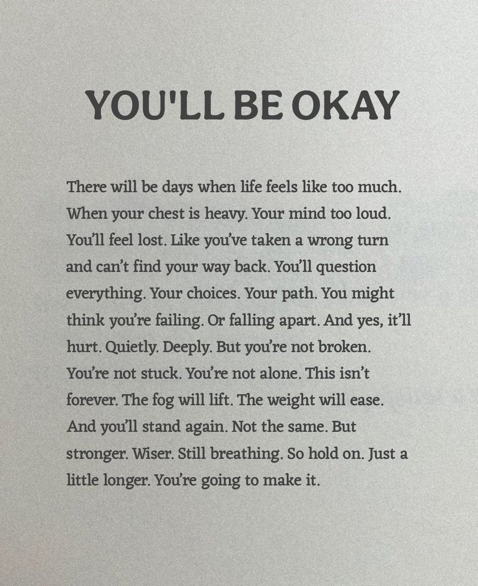 You'll Be Okay