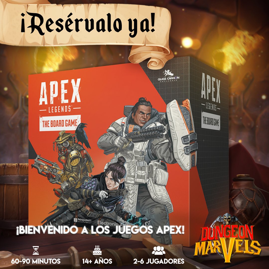 Apex Legends™: El juego de tablero es un juego de miniaturas competitivo en el que escuadrones de Leyendas con habilidades y capacidades de combate extraordinarias se enfrentan en un campo de batalla cada vez más pequeño en busca de fama y gloria.

 dungeonmarvels.com/3296_glass-can…