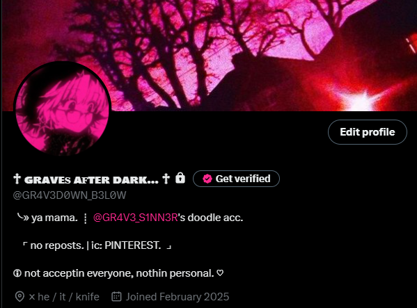 imma prolly be a lot more active on the priv from now on, simply cuz i like the overall peace over there.

if you wanna see my more personal / non-work related stuff, go follow that lmao.