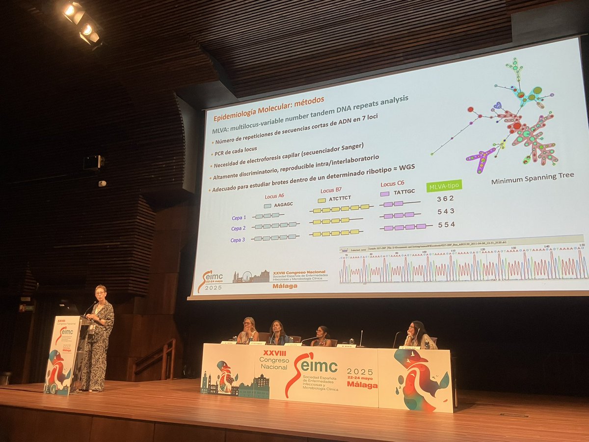 Mercedes Marín explica en SEIMC los métodos de tipado en C. difficile: ribotipado vs MVLA vs WGS