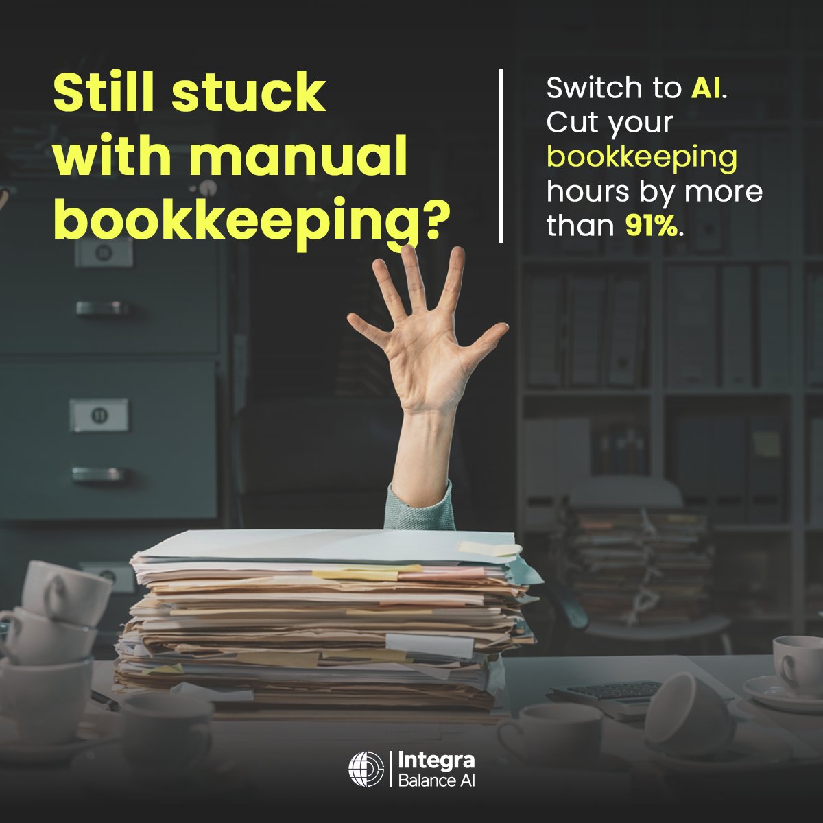 IntegraBalance's tweet image. Stop drowning in bookkeeping data entry.
- Bank &amp;amp; credit card reconciliations
- Real-time financial reporting
- Easily affordable
integrabalance.ai
.
#IntegraBalanceAI #AccountingAutomation #BookkeepingAI #BookkeepingSolutions #SmartBookkeeping #AccountingAI #AIAutomation