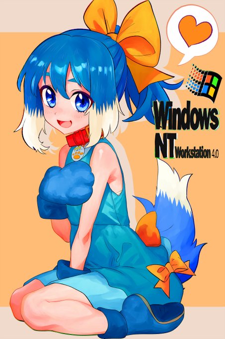 いぬの青ワンピです
#OS娘 