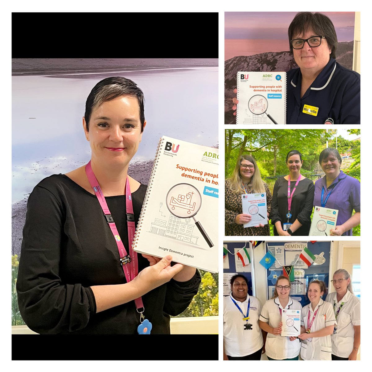 Vikki (@vikkitweedy) on Twitter photo Today I have been talking to staff about this fantastic new workbook produced by <a href="/bournemouthuni/">Bournemouth Uni</a> to help staff when looking after a patient with dementia!
I shall be delivering some copies to the inpatient wards over the next week!
#DementiaActionWeek
#TeamDCH
#BU
#ADRC Today I have been talking to staff about this fantastic new workbook produced by <a href="/bournemouthuni/">Bournemouth Uni</a> to help staff when looking after a patient with dementia!
I shall be delivering some copies to the inpatient wards over the next week!
#DementiaActionWeek
#TeamDCH
#BU
#ADRC