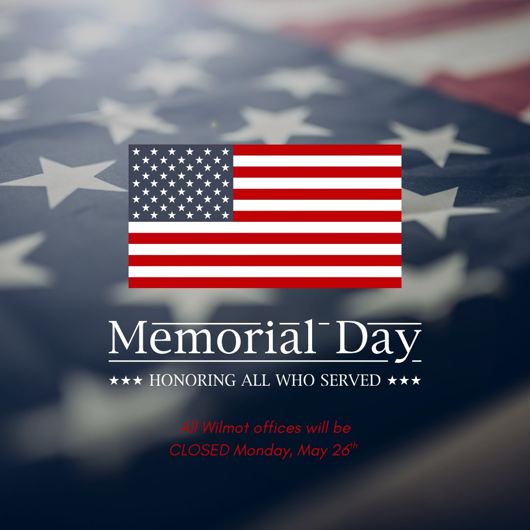 In observance of Memorial Day, our White Marsh and Virginia offices will be closed on Monday, May 26th. Join us in honoring the brave individuals who have served our nation, both past and present. We will resume regular business hours on Tuesday, May 27th.