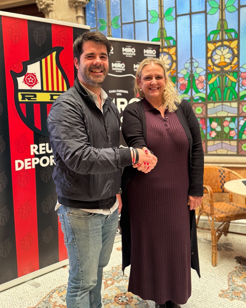 🐦‍🔥🥃  𝐄𝐥 𝐑𝐞𝐮𝐬 𝐃𝐞𝐩𝐨𝐫𝐭𝐢𝐮 𝐢 𝐌𝐢𝐫𝐨́ 𝐕𝐞𝐫𝐦𝐨𝐮𝐭𝐡 𝐫𝐞𝐧𝐨𝐯𝐞𝐧 𝐞𝐥 𝐬𝐞𝐮 𝐚𝐜𝐨𝐫𝐝 𝐝𝐞 𝐩𝐚𝐭𝐫𝐨𝐜𝐢𝐧𝐢 per continuar generant sinergies entre dues de les entitats més històriques de la ciutat. 

✖️ Tota la info, aquí: acortar.link/O4KzO3