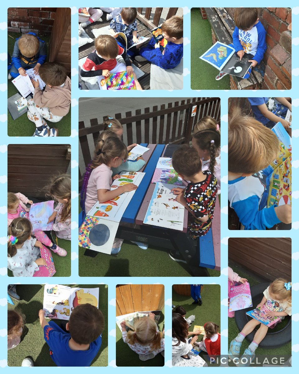 What a beautiful day yesterday was for a booknic 📚 Reception shared their special stories from home and enjoyed some snacks under the sun🌞