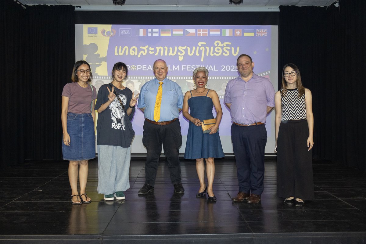 Did you watch Satu – Year of the Rabbit at the 2025 European Film Festival! 🎬

The first UK–Lao co-production, directed by British filmmaker Joshua Trigg. The film follows a woman and a boy on a journey through Laos to find his mother. Thanks to the EU for hosting this festival!