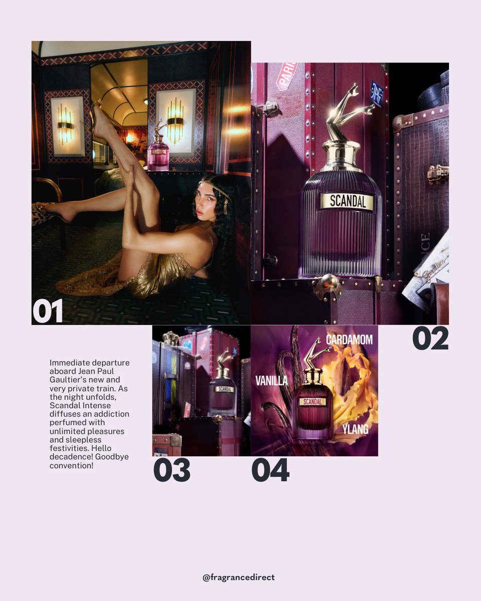 Meet your new amber-floral fragrance go-to: Jean Paul Gaultier Scandal Pour Femme Intense 💜🔥

ow.ly/2UYz50VXrNE