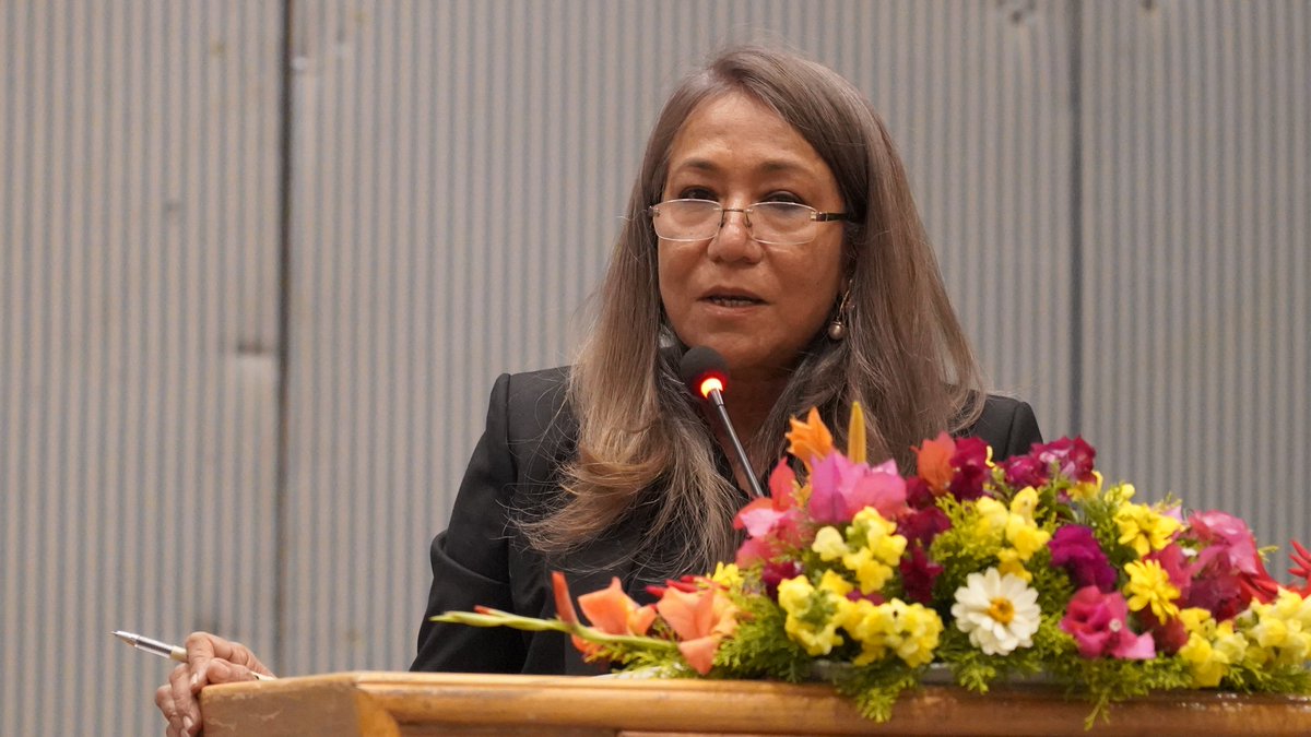 UNFPANepal's tweet photo. UNFPA together w/ the SupremeCourt of #Nepal&amp; justice sector partners held a high level policy dialogue to advance access to justice for marginalized groups—including GBV survivors.
From legal aid reform to survivor-centered systems, the goal is clear- justice that works for all. https://t.co/CVU68GI0nz
