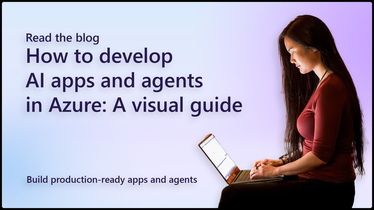 Move beyond proof-of-concept and build production-ready #AI apps and #agents in #Azure. This visual guide walks you through building intelligent apps in Azure: msft.it/6011SefEd

#AiAgents