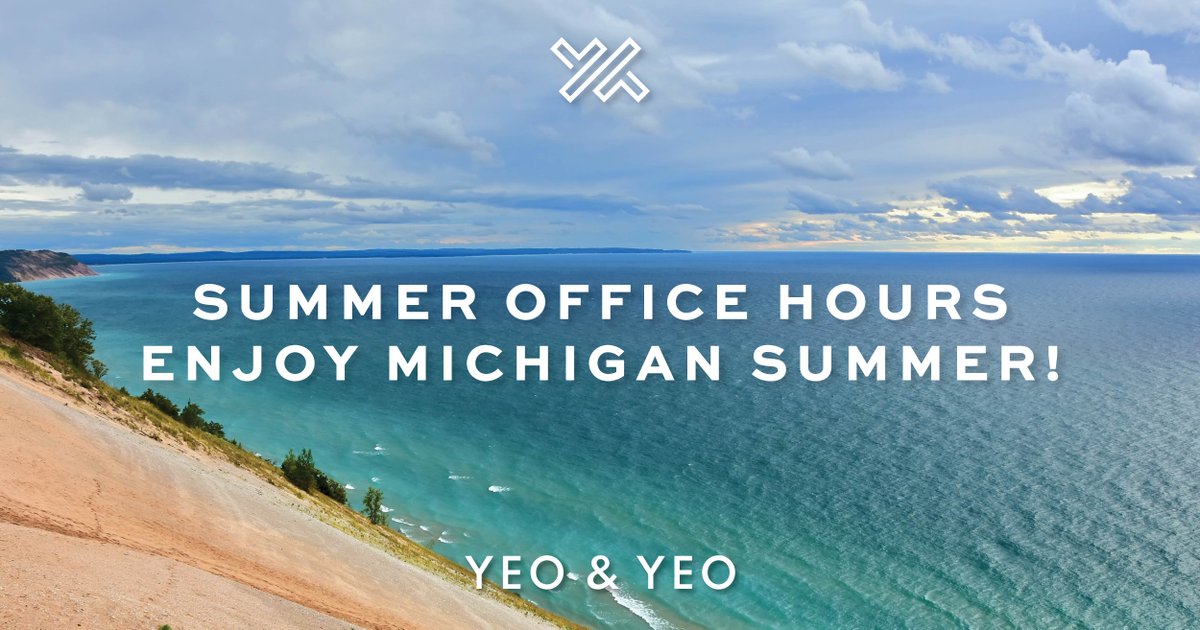 YeoandYeo's tweet image. 🌞 Summer office hours are here! From Friday, May 30, through Friday, August 29, Yeo &amp;amp; Yeo CPA and Yeo &amp;amp; Yeo Medical Billing offices will close at noon every Friday. Wishing you a safe and sunny Michigan summer! 🌊

#SummerHours #MichiganSummer