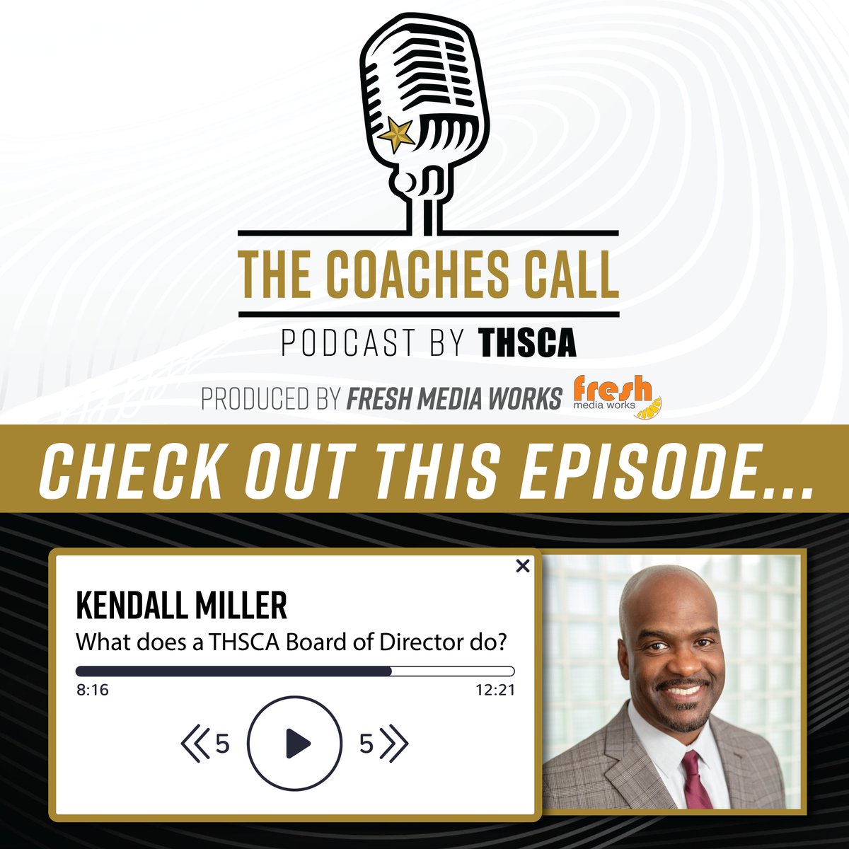 THSCAcoaches's tweet photo. 🎙️Check out this episode of the #TheCoachesCall podcast! This episode features insights from THSCA Past President Kendall Miller on what THSCA Board of Directors do👏 Hosted by Amanda Wolf-Schramm!
🎧Listen by clicking here: https://t.co/HgSPzrnzSS
@CoachKOMiller | @CoachAwolf https://t.co/xXrwNVL1Ts