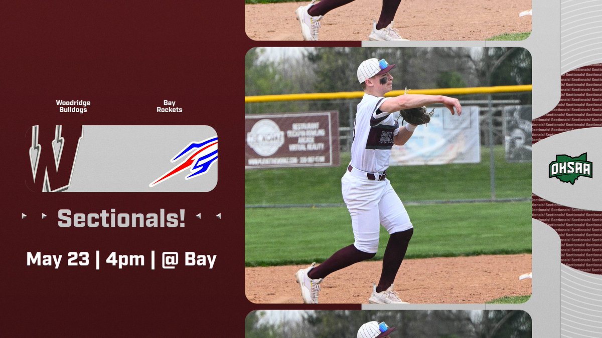 GAMEDAY! 🏆 Our Bulldogs take on the Bay Rockets at 4 PM for their opening round game of the OHSAA tournament! Go Bulldogs!  #WoodridgePride