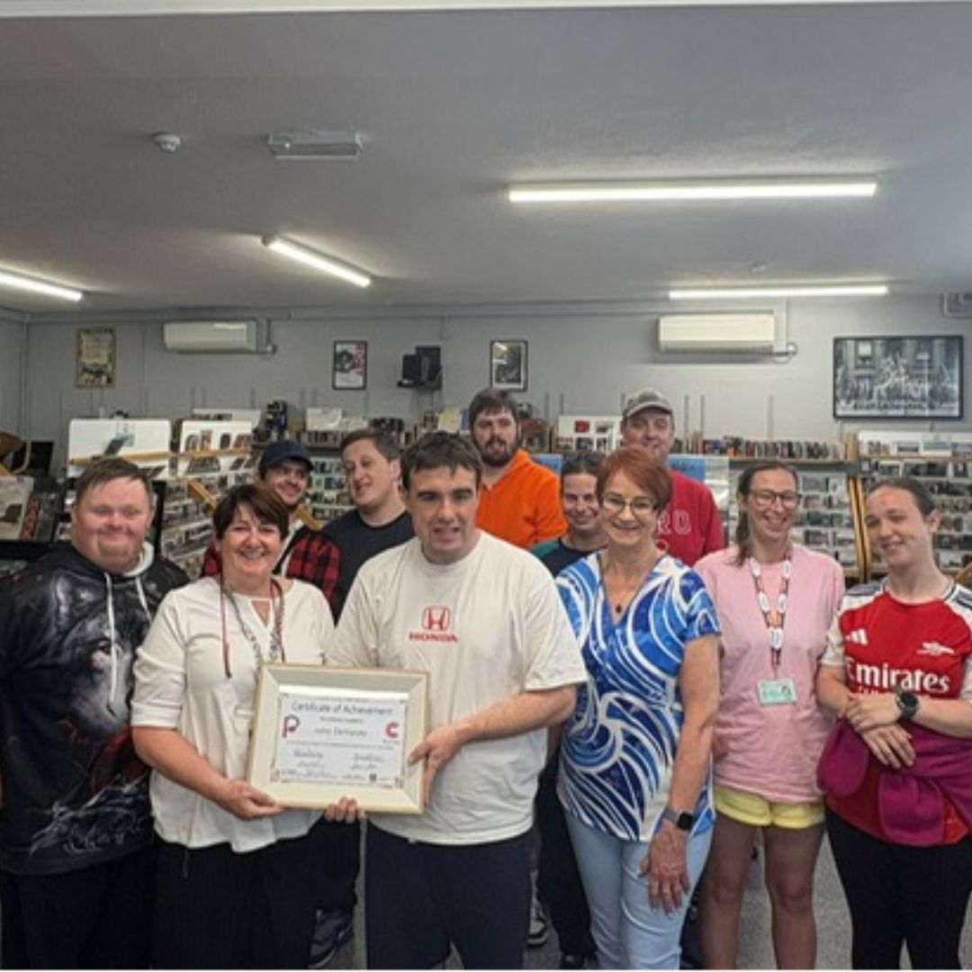 corkcitylibrary's tweet image. We were delighted to present John Dempsey with his Certificate of Achievement on completion of his work progression placement at the Rory Gallagher Music Library. 
Well done John! 👏

#RoryGallagherMusicLibrary #CorkCityLibraries #PopesQuayCommunityHub