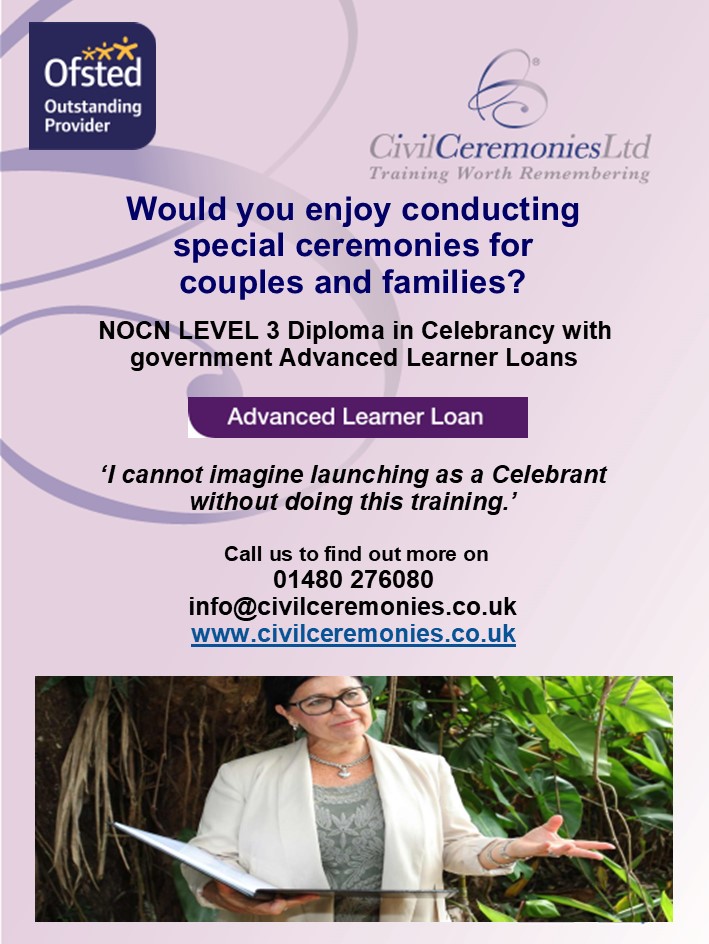 #celebrant #celebrancy #naming #renewal #weddingcelebration #commitment #ceremony #celebranttraining #ofstedoutstanding #advancedlearnerloan