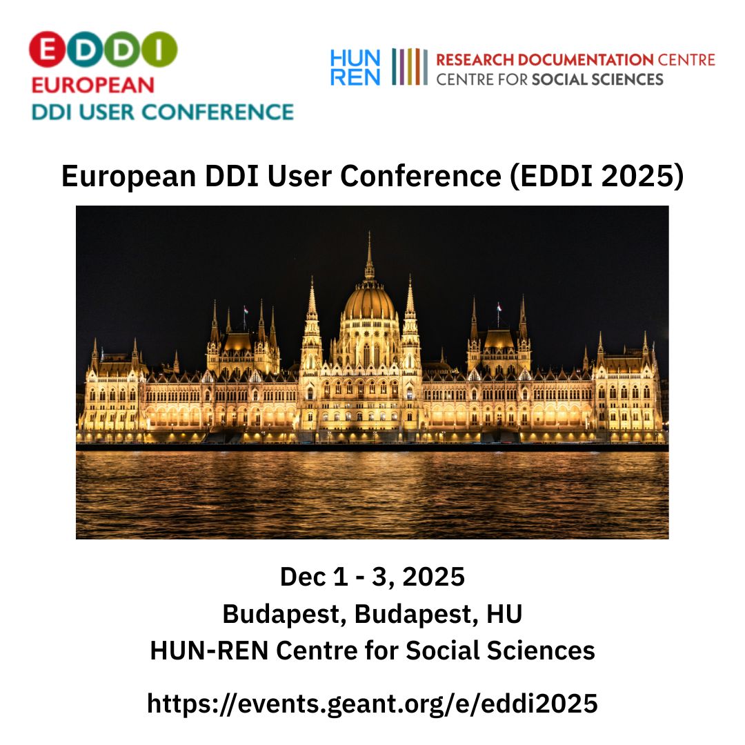 Please join us in Budapest, Hungary, for the 17th Annual European DDI User Conference (EDDI 2025)! events.geant.org/event/1879/