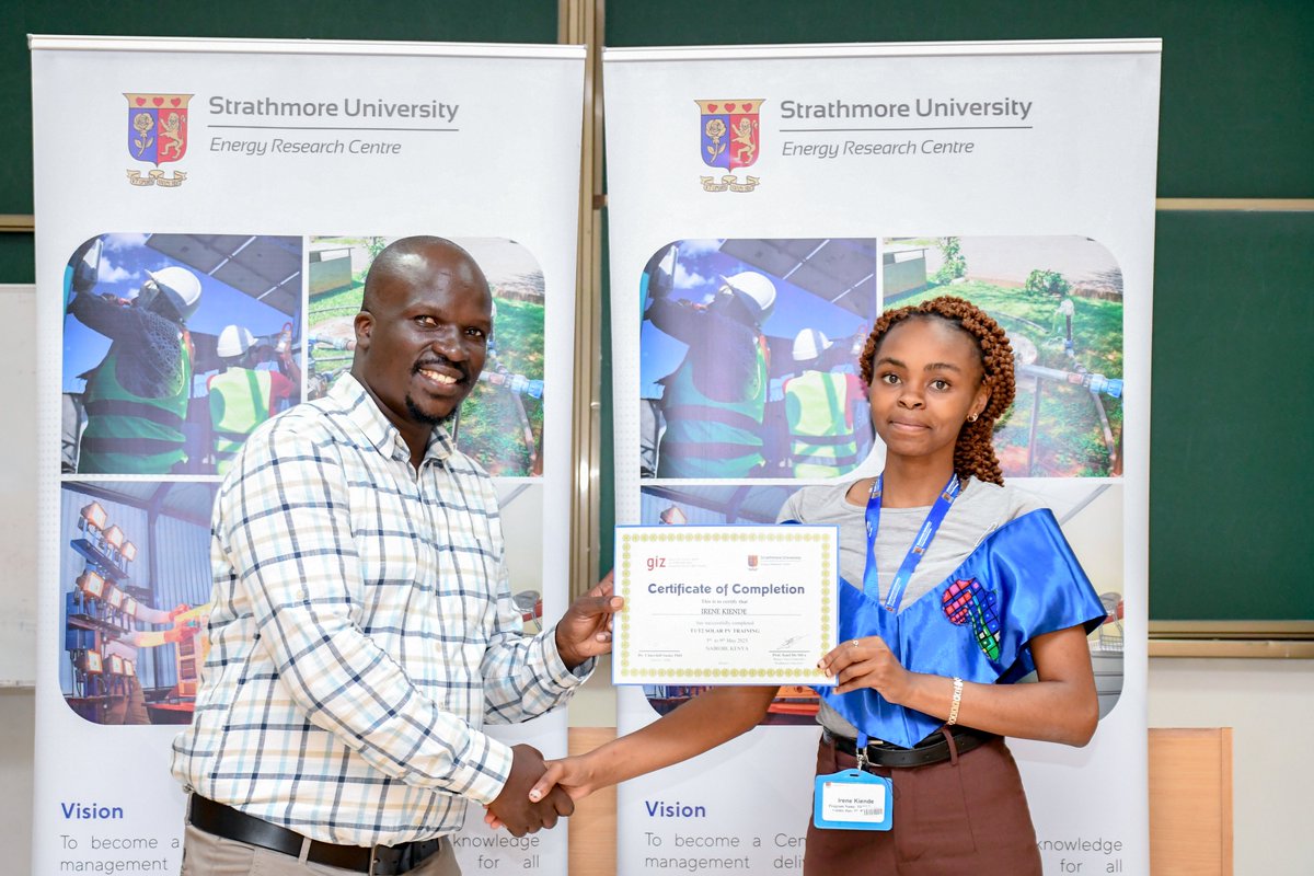 su_serc's tweet image. This wasn’t just training—it was a launchpad. 🚀
Now these grads are ready to chase opportunities, spark change, and plug into the clean energy movement as ambassadors. 🌞💼@StrathU @SBSKenya 

#PersonalizedAttention #SkillsThatMatter #FutureReady #SustainableFuture