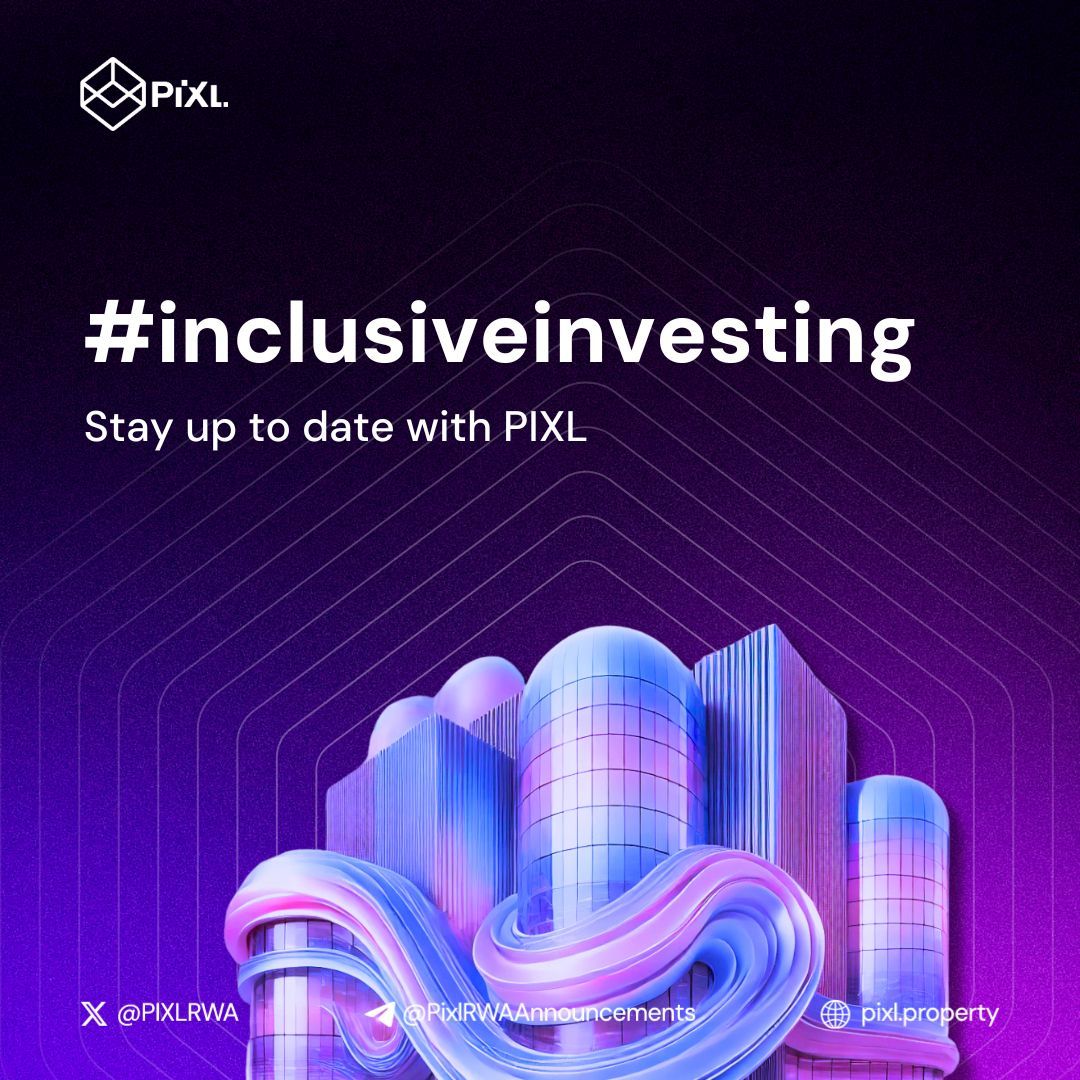 🚦 Removing Barriers to Entry: 

PIXL opens real estate markets with fractional ownership. 

Now, even a small investment can get you in the game. #InclusiveInvesting