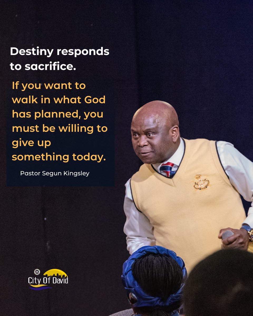 codkent_'s tweet image. Destiny responds to sacrifice. If you want to walk in what God has planned for you, something has to give today. Let go of comfort now to step into purpose later. #livewithpurpose #purposedrivenLife #codkent