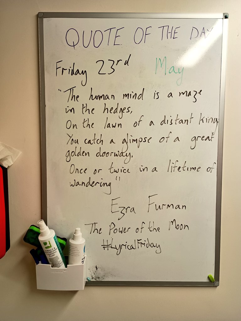 Barnsley and Rotherham Pathology (SYBP) π³οΈβπ (@brilsteam) on Twitter photo It's #LyricalFriday for today's #quoteoftheday before the long weekend (just two more bank holidays before Christmas!).
This week's is from the fantastic <a href="/ezrafurman/">Ms. Ezra Furman</a> and her latest single, The Power of the Moon It's #LyricalFriday for today's #quoteoftheday before the long weekend (just two more bank holidays before Christmas!).
This week's is from the fantastic <a href="/ezrafurman/">Ms. Ezra Furman</a> and her latest single, The Power of the Moon