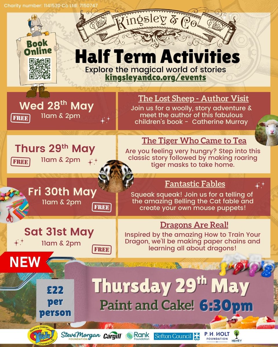 Liverpool Children's University (@liverpool_cu) on Twitter photo #MayHalfTerm #LearningDestinationSpotlight:
<a href="/KingsleyandCo_/">Kingsley & Co</a> have some exciting Half Term activities taking place throughout next week for our students to get involved in!
Visit kingsleyandco.org/events for more info and don't forget to take your passports!
#LearningForFun #MayHalfTerm #LearningDestinationSpotlight:
<a href="/KingsleyandCo_/">Kingsley & Co</a> have some exciting Half Term activities taking place throughout next week for our students to get involved in!
Visit kingsleyandco.org/events for more info and don't forget to take your passports!
#LearningForFun