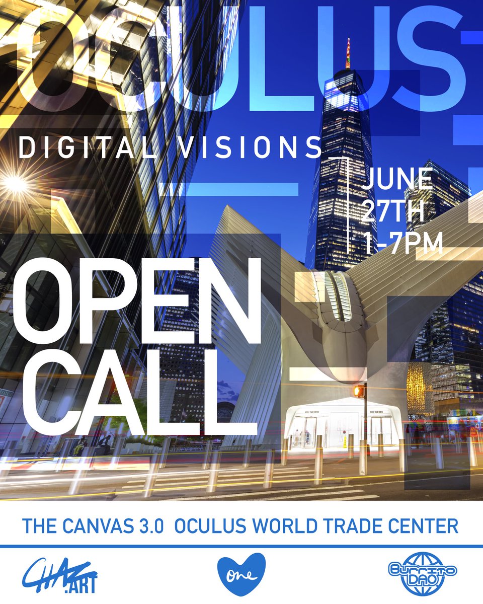 Digital Visions Open Call 

One Love invites member artists to submit work for the Digital Visions Exhibition at Canvas 3.0 Gallery, NYC.

Art should explore: what is hidden, imagined, transformed, or revealed.

Read details &amp; submit your work below ⬇️