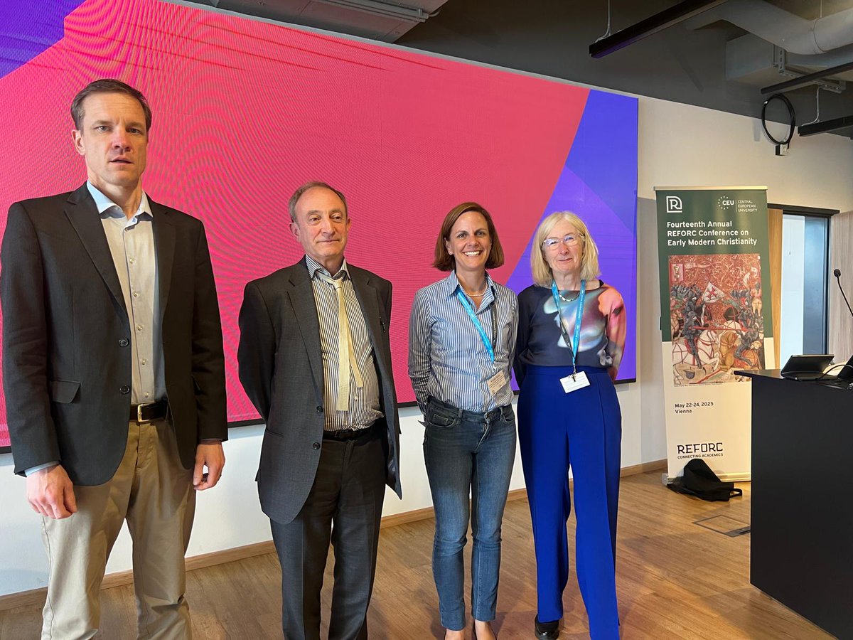REFORConsortium's tweet image. Proud that these scholars are contributing to our conference with a keynote on the theme of religion and rebellion: Pavel Soukup (Prague), Philippe Buc (Leiden), Violet Soen (Leuven) and Lyndal Roper (Oxford).
#reforc2025 #religion #rebellion #earlymodernchristianity