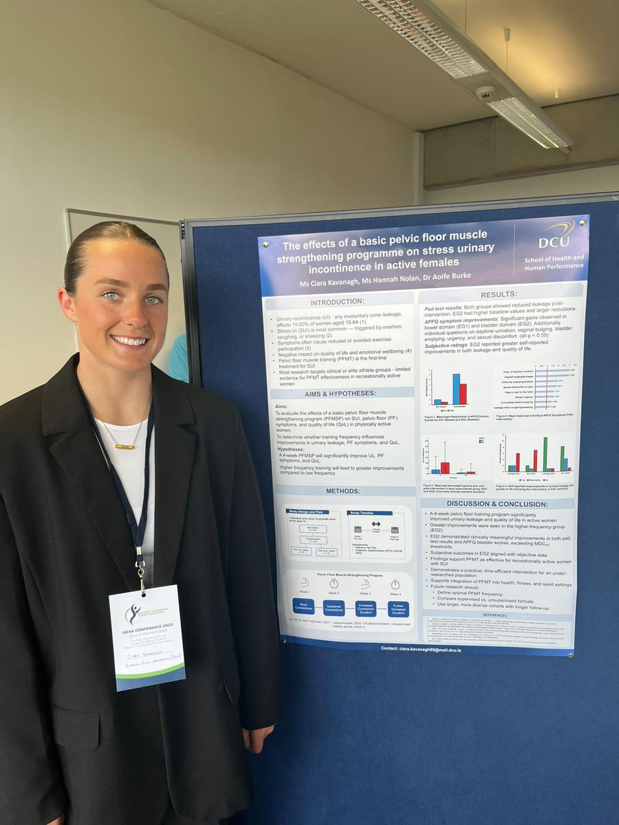 Aoife Burke (@adeburca11) on Twitter photo Wonderful to see Ciara Kavanagh presenting her final year research at the <a href="/IrishSESA/">Irish Sport and Exercise Sciences Association</a> conference! Really impactful findings - well done Ciara and Hannah! 👏 Wonderful to see Ciara Kavanagh presenting her final year research at the <a href="/IrishSESA/">Irish Sport and Exercise Sciences Association</a> conference! Really impactful findings - well done Ciara and Hannah! 👏