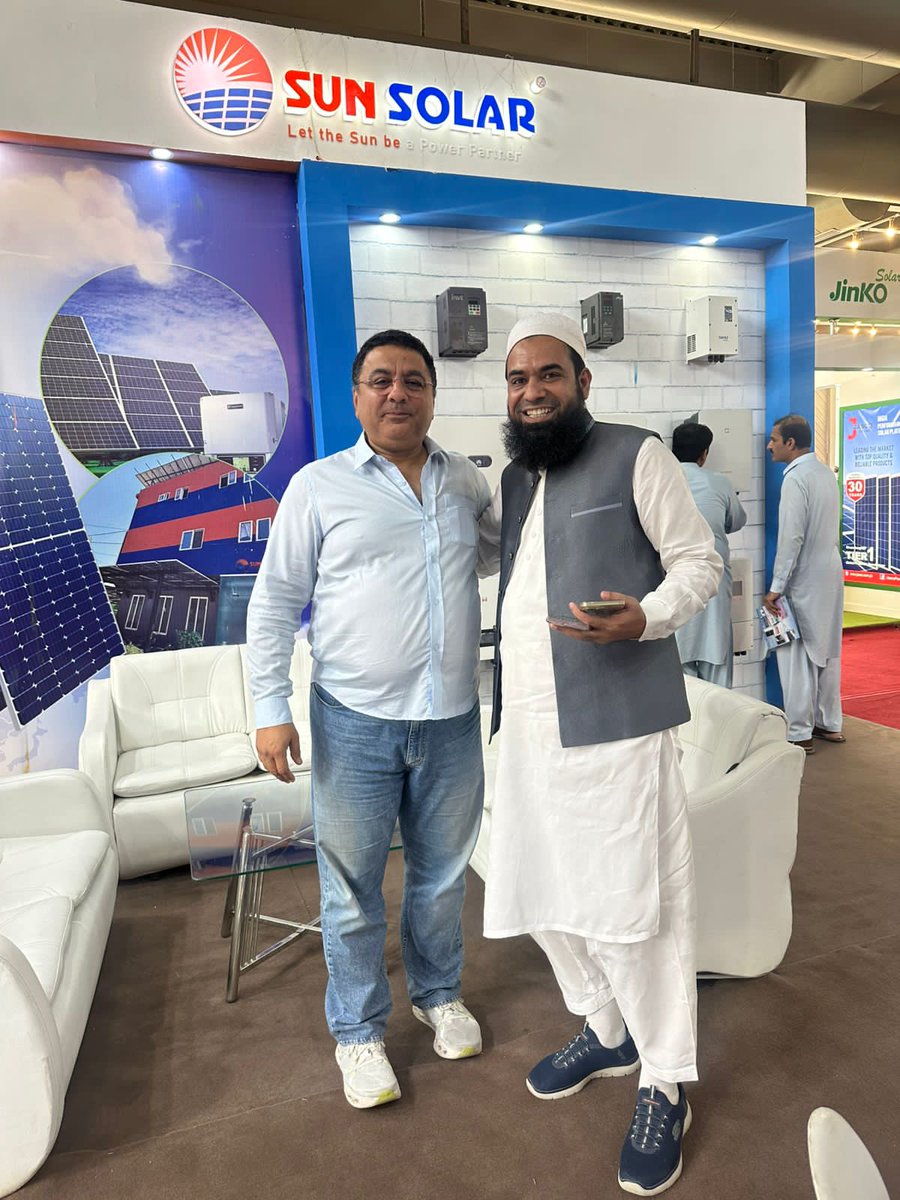 SunSolarLLP's tweet image. 𝐒𝐮𝐧 𝐒𝐨𝐥𝐚𝐫 𝐚𝐭 𝐈𝐒𝐄𝐌 𝟐𝟎𝟐𝟓 – 𝐃𝐚𝐲 𝟏 𝐁𝐞𝐠𝐢𝐧𝐬!

We’re live at the ISEM Solar Exhibition, Expo Centre Lahore!

#SunSolar #ISEM2025 #SolarExpo #CleanEnergy #SolarSolutions #ExpoLahore #GoSolar #GreenPakistan #VisitUs #Day1