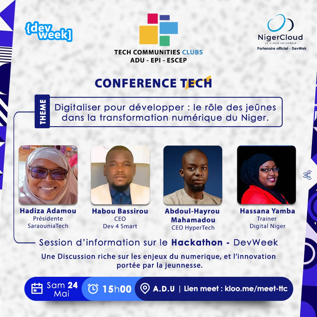 La transformation digitale est un levier puissant pour accélérer le développement d’un pays et sa réussite repose en grande partie sur l’implication de sa jeunesse, actrice clé de l’innovation et du changement.

C’est dans cet esprit que j’aurai le plaisir de co-animer une