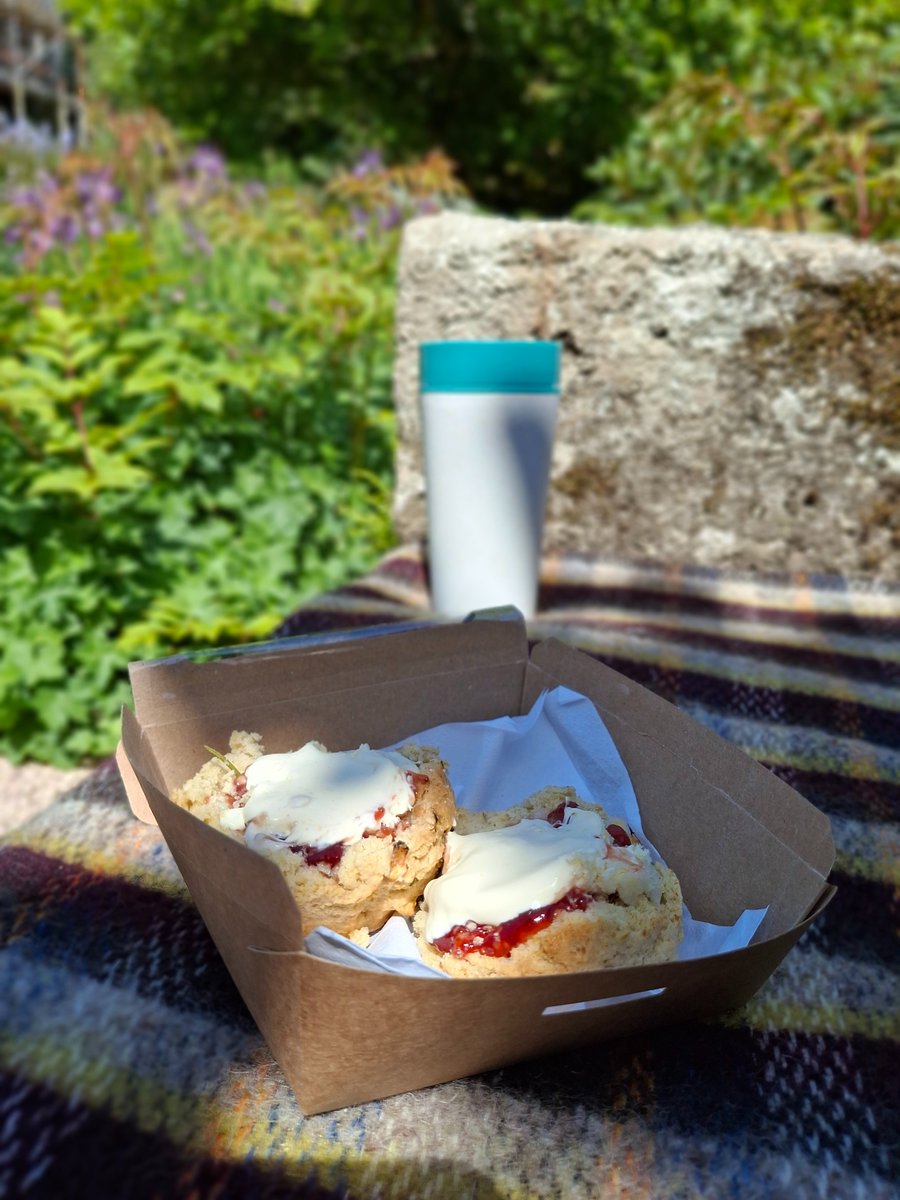 #SconeOfTheMonth is calling our name on yet another sunny day!

The rhubarb and rosemary scone pairs perfectly with any soft fruit jam, especially blackcurrant or strawberry!